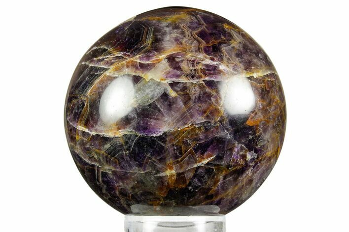 Polished Chevron Amethyst Sphere - India #359793